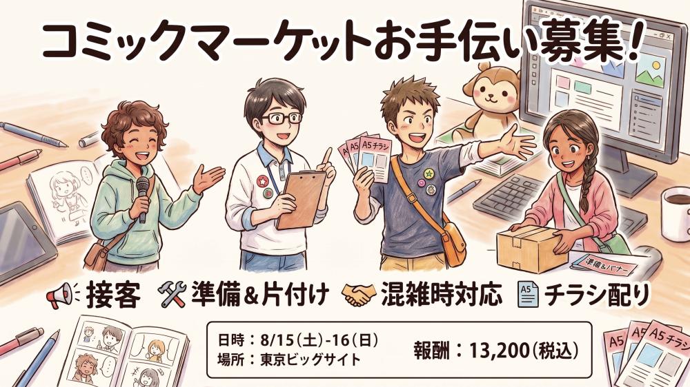 C108 コミックマーケットスタッフ募集